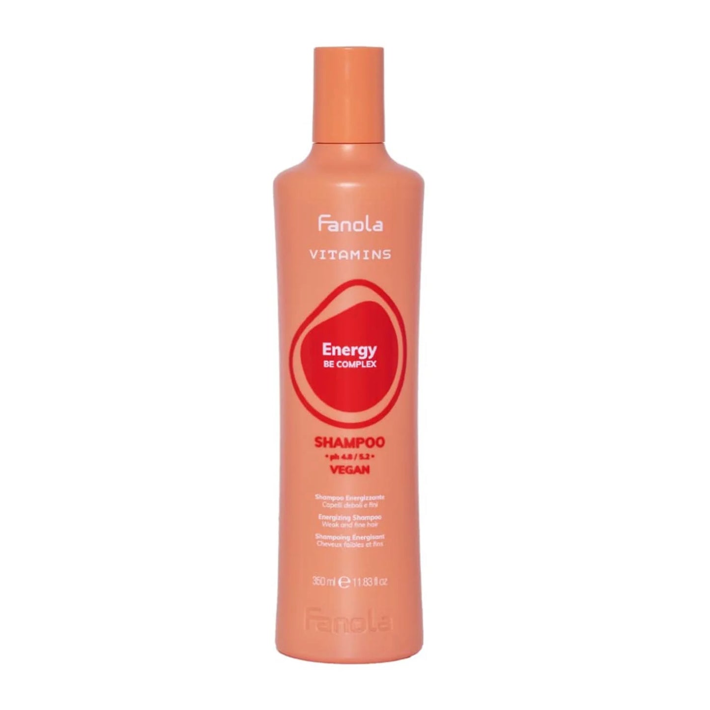 Fanola Vitamins Energy Be Complex Champu Vegan 350ml