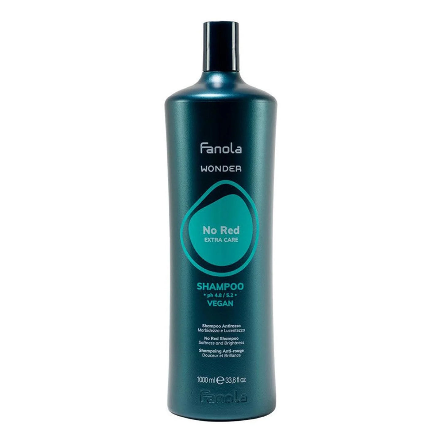Fanola Wonder No Red Extra Care Champu Vegano 1000ml