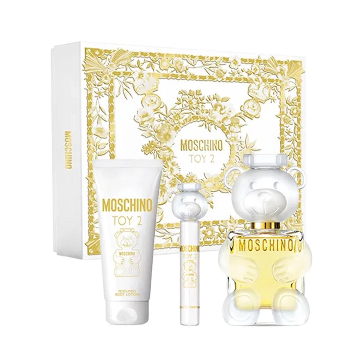 Moschino Toy 2 Eau De Parfum 100ml Spray Locion Corporal Perfumada 100ml Miniatura Eau De Parfum 10mlvaporizador