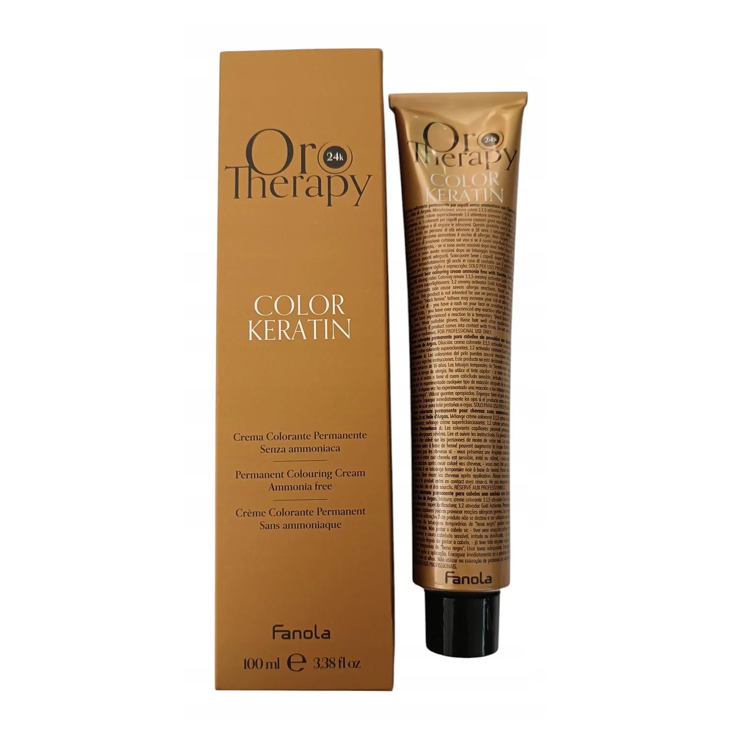 Fanola Oro Therapy Color Keratin Coloring Cream 6.31 Dark Blonde Sand 100ml
