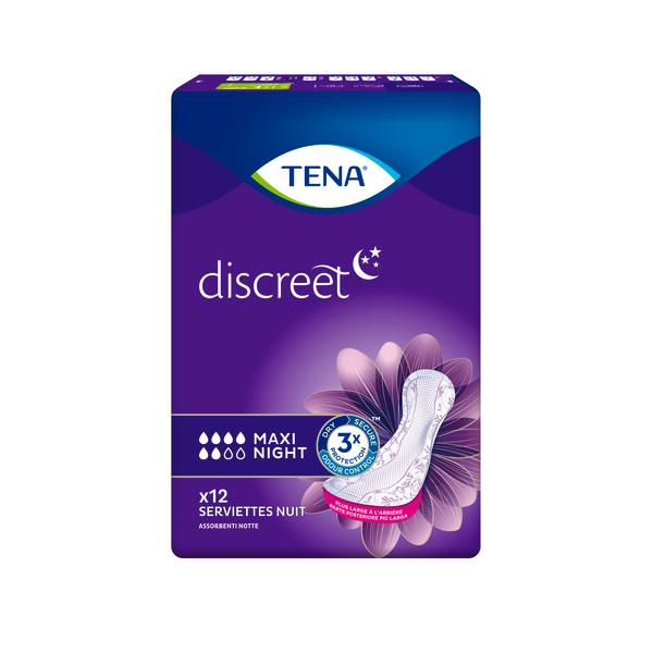 Tena Discreet Maxi Night Incontinence Pad 12Und