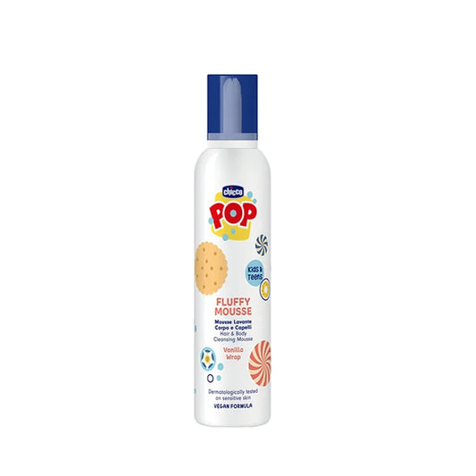 Mousse nettoyante Chicco Pop Vanille pour le corps et les cheveux 200 ml