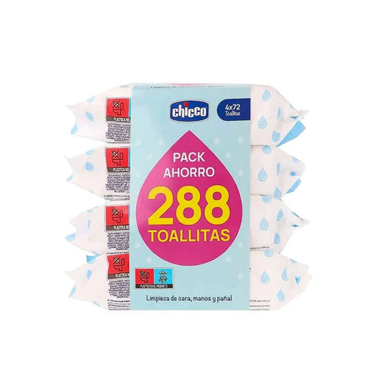 Lingettes Chicco 4 x 72 unités