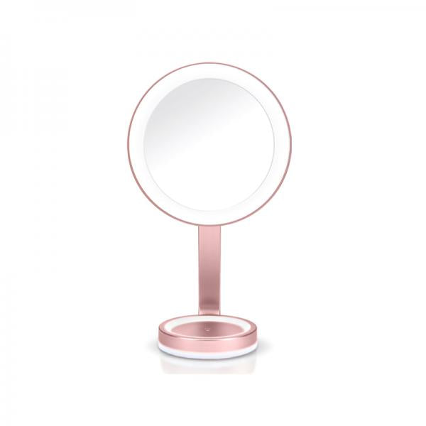 BaByliss LED Beauty Mirror specchietto per trucco Libera installazione Rotondo Rosa
