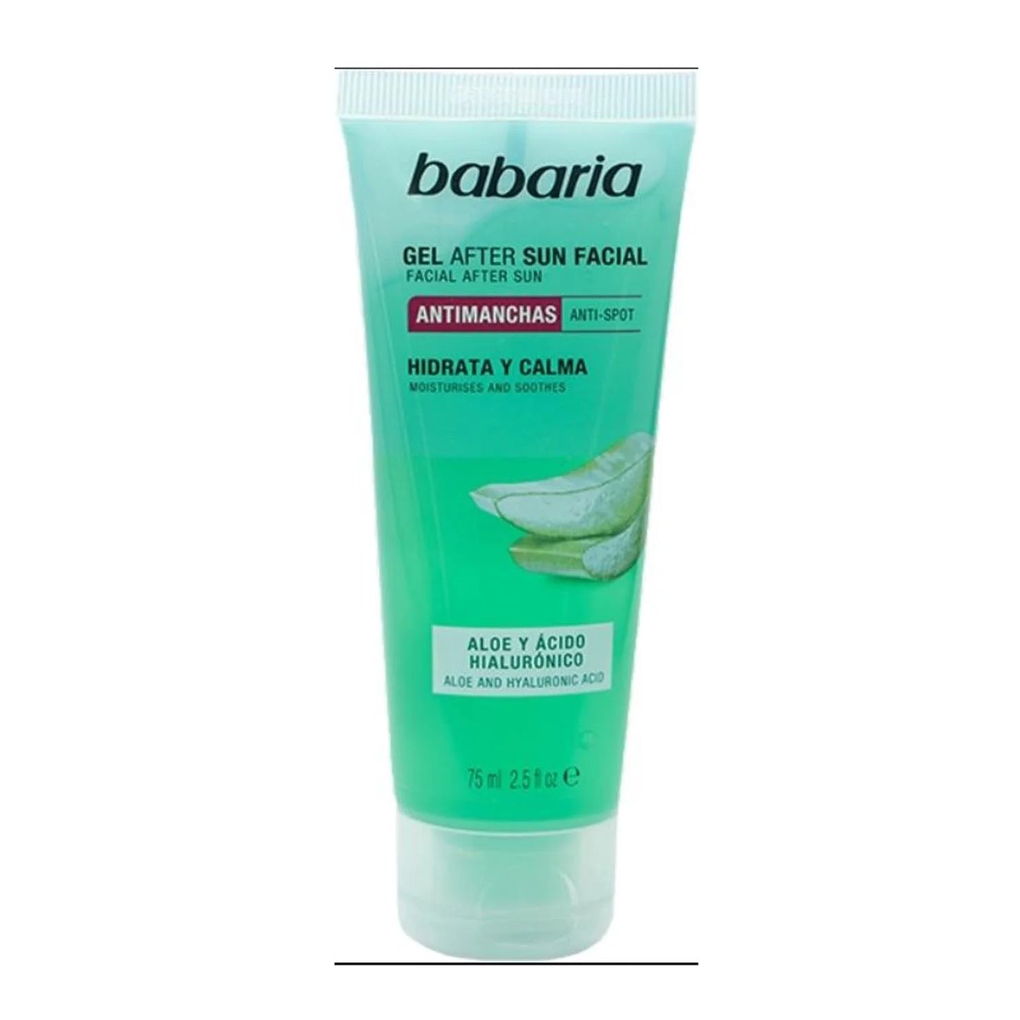 Babaria Anti-Blemish Aloe and Hyaluronic Acid After Sun Facial Gel 75ml