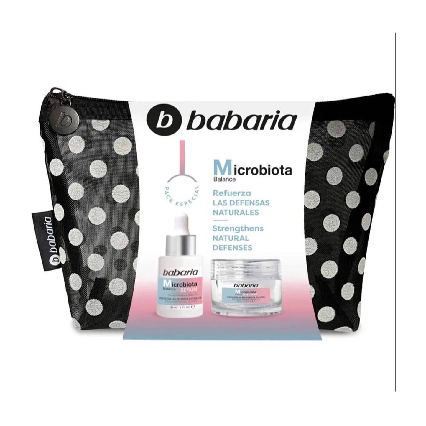 Babaria Microbiota Refuerza Facial Cream Set Estuche 50ml Serum 1u