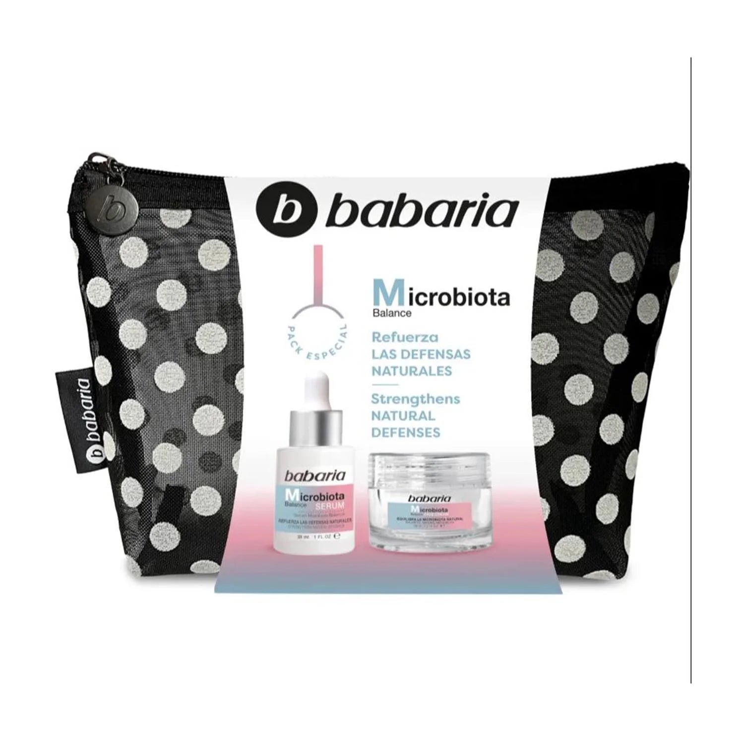 Babaria Microbiota Refuerza Facial Cream Set Estuche 50ml Serum 1u