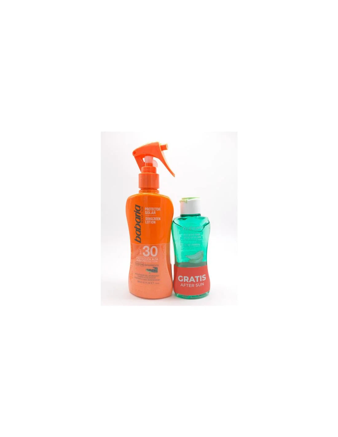 Babaria Sol Pack Protector Spray Aloe Spray SPF30 200ml After Sun and Ice 100ml