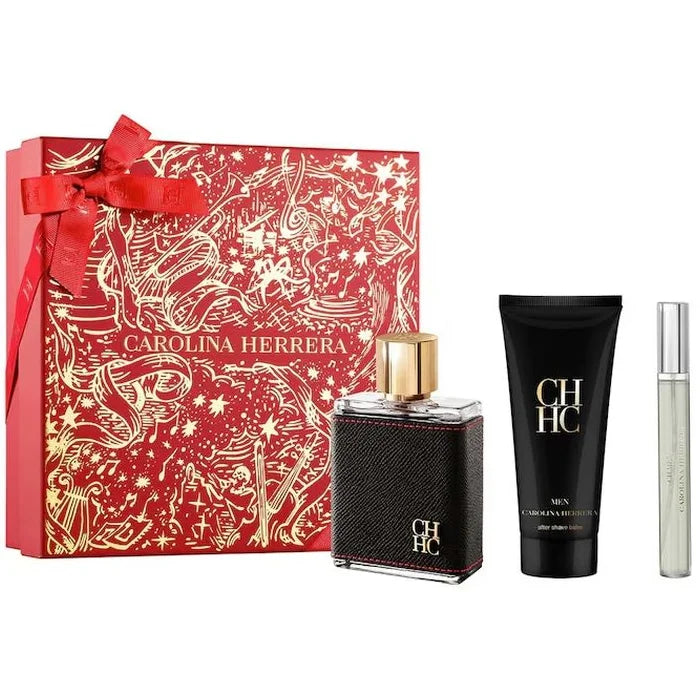 Carolina Herrera Ch Men Eau De Toilette Spray 100ml Set 3 Pieces