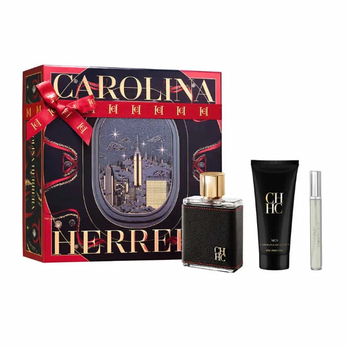 Carolina Herrera Ch Men Eau De Toilette Spray 100ml Set 3 Pieces