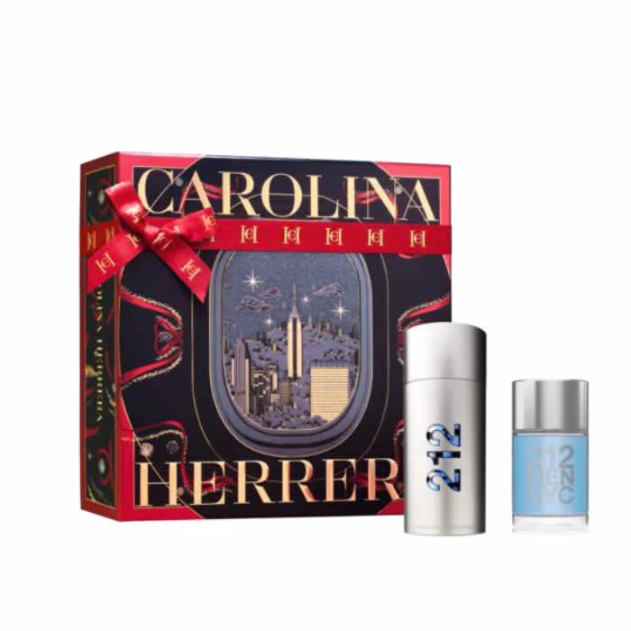 Carolina Herrera 212 Men Eau De Toilette Spray 100ml Set 2 Pieces