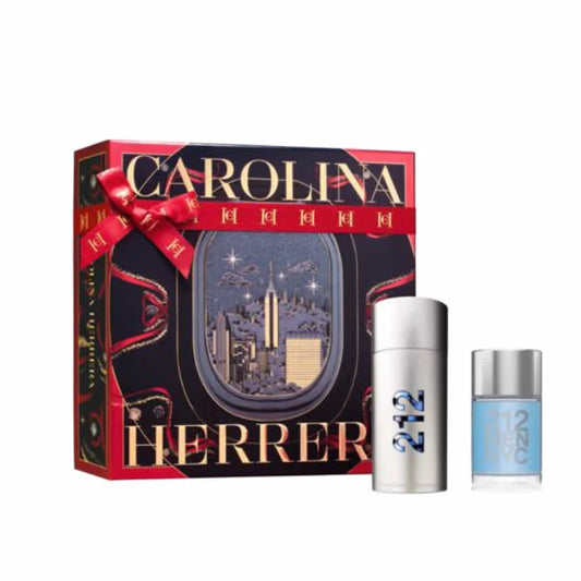 Carolina Herrera 212 Men Eau De Toilette Spray 100ml Set 2 Pieces