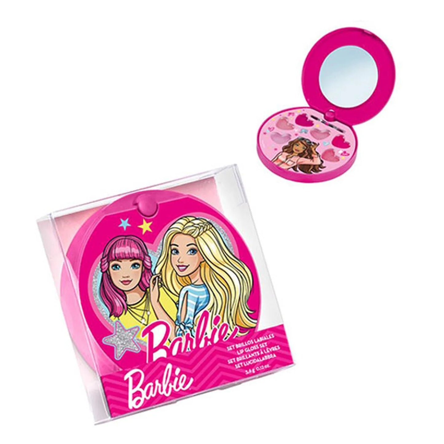 Cartoon Lorenay Barbie Polvera Espejo Brillo LC