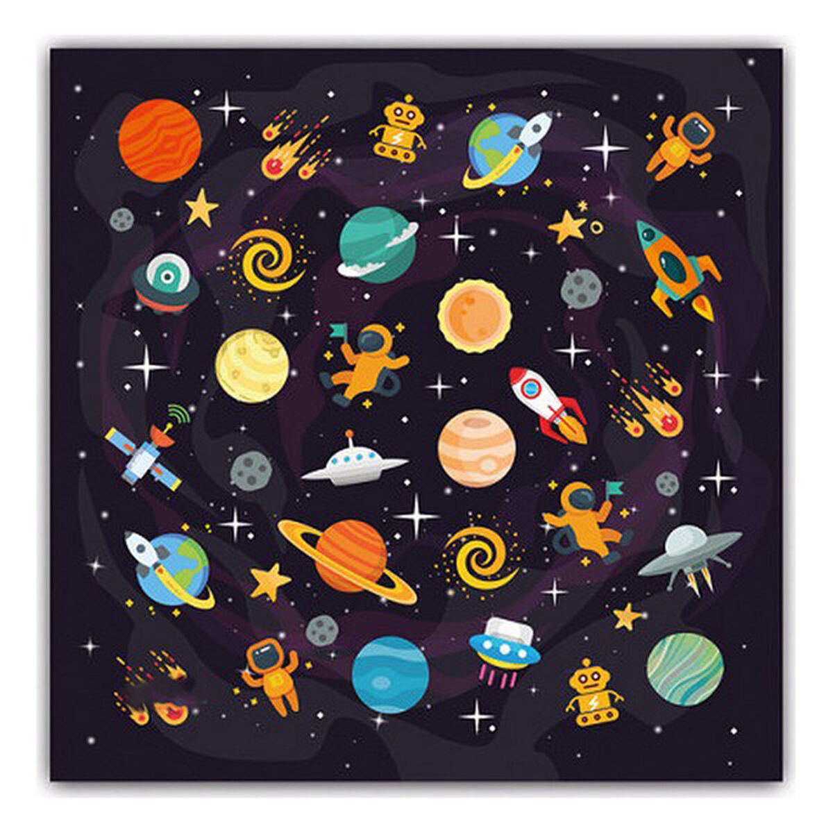 Mascherina Igienica in Stoffa Riutilizzabile Space Per bambini Taglia:10-12 Anni