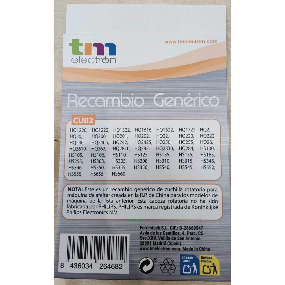 Testina di Ricambio TM Electron