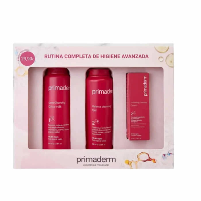 Primaderm Advanced Cleansing Routine Set 3 Pieces