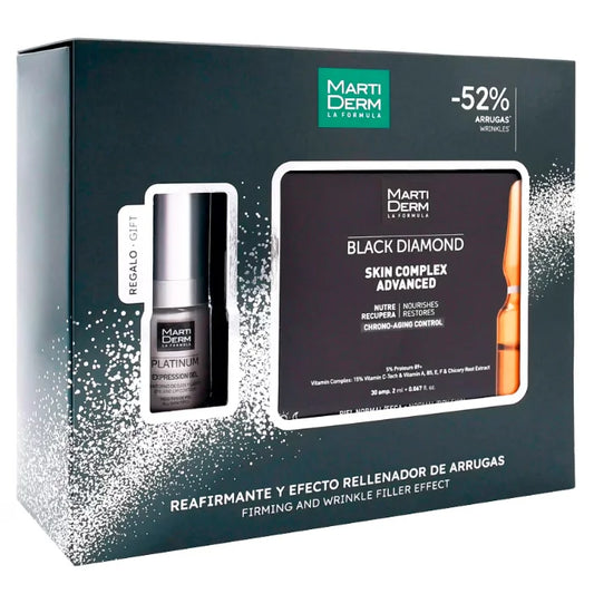 Martiderm Black Diamond Skin Complex Advanced, coffret de 30 ampoules (2 pièces)