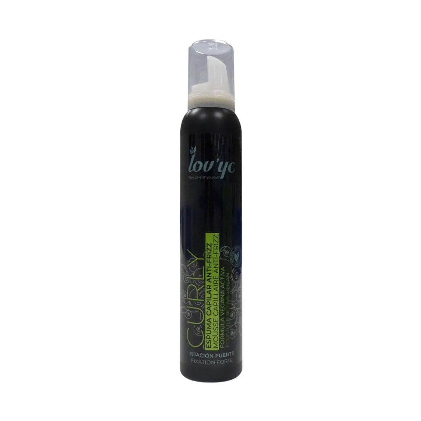 Elie Saab Lovyc Curly Espuma Capilar Anti-Frizz Vegan Formula Fijacion Fuerte 200ml