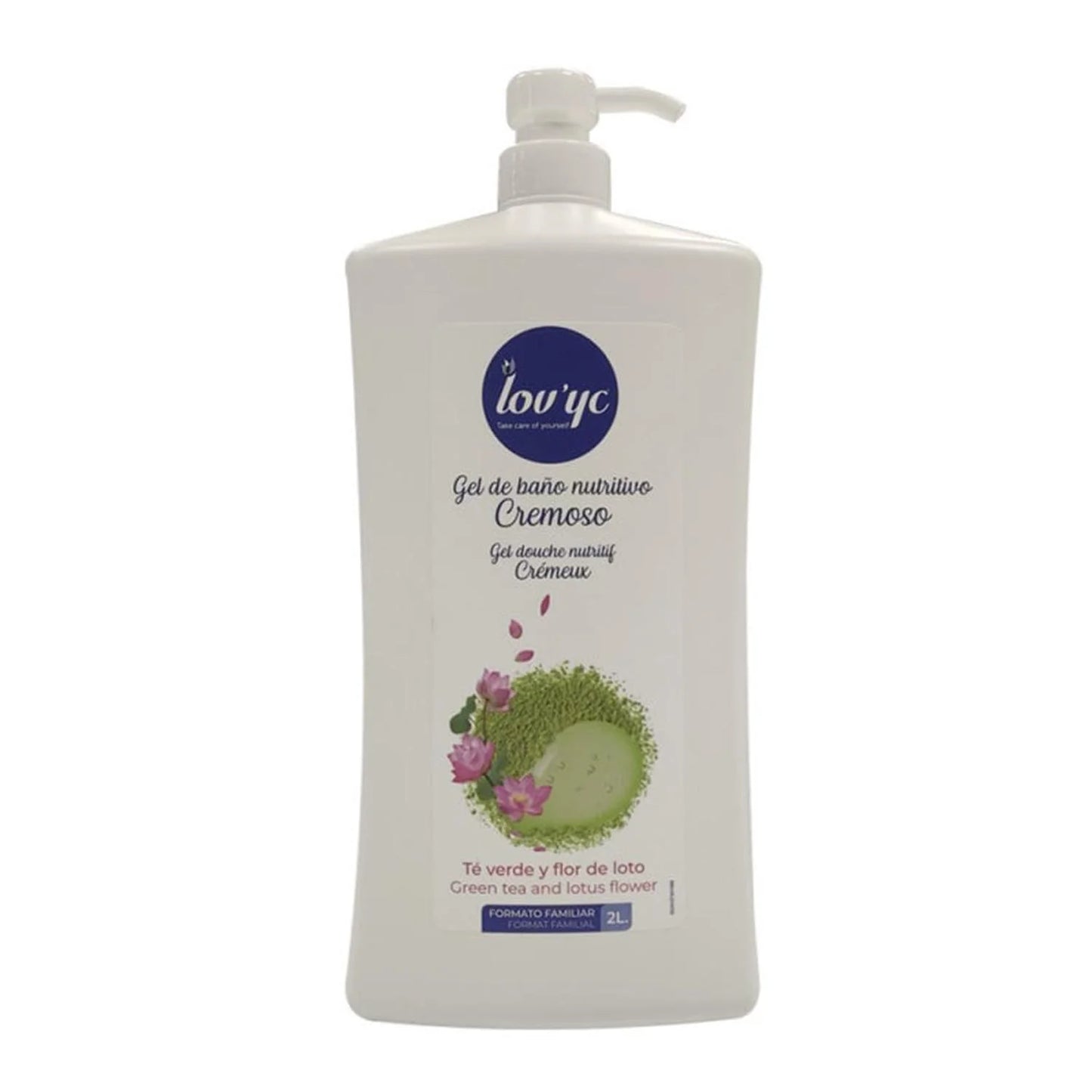 Lovyc Green Tea and Lotus Flower Nourishing Bath Gel 2000ml