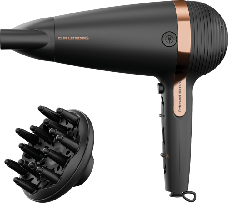 Grundig HD 7081 Nero, Oro rosa 2100 W