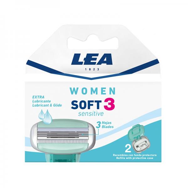 Lea Recambios Woman Soft3 Sensitive 2un