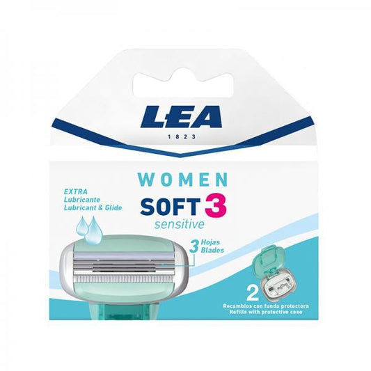 Lea Recambios Woman Soft3 Sensitive 2un