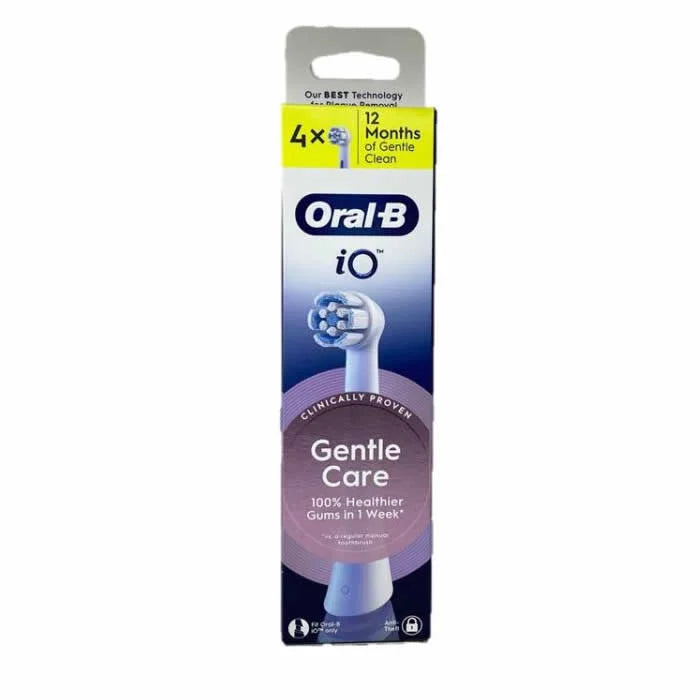 Oral-B iO Gentle Care White Replacement Heads 4 Pack