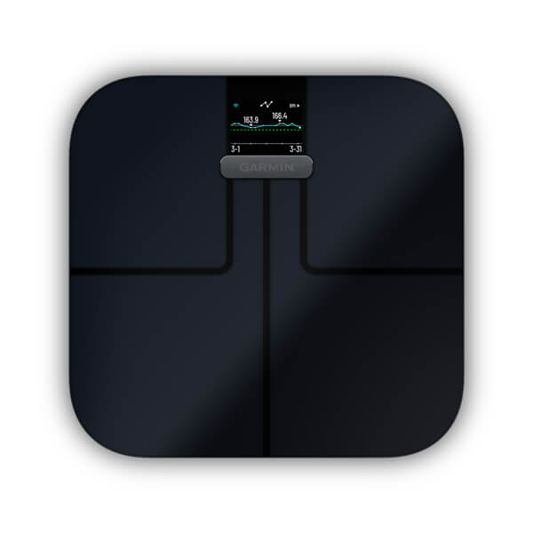 Garmin Index S2 Rettangolo Nero Bilancia pesapersone elettronica