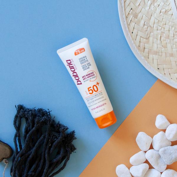 Babaria Face And Neck Sun Cream Anti Spot Wrinkle Spf50 75ml