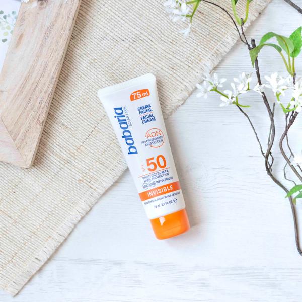 Babaria Facial Cream Spf50 Aloe Vera Water Resistant 75ml