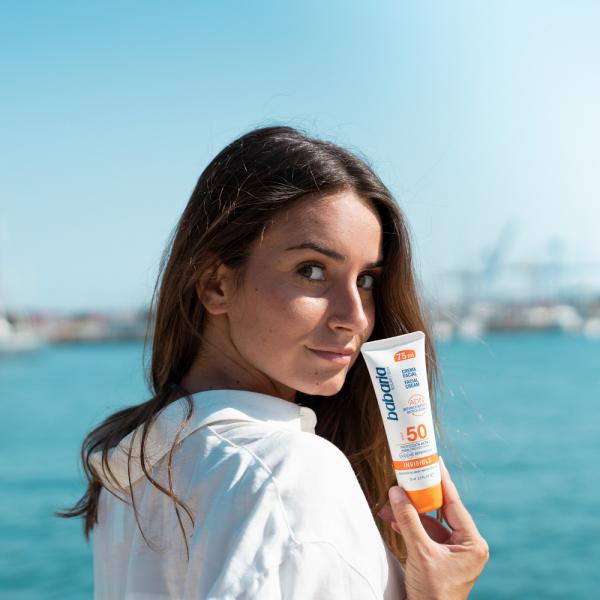 Babaria Facial Cream Spf50 Aloe Vera Water Resistant 75ml