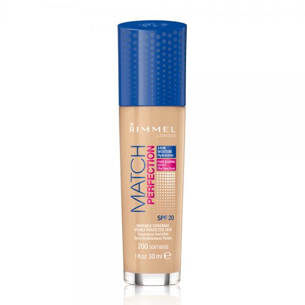 Rimmel Match Perfection Foundation Spf20 200 Soft Beige