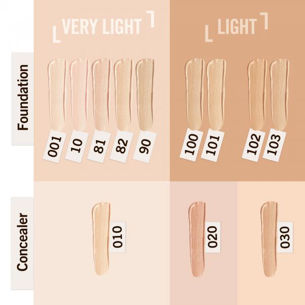 Rimmel Match Perfection Foundation Spf20 102 Light Nude