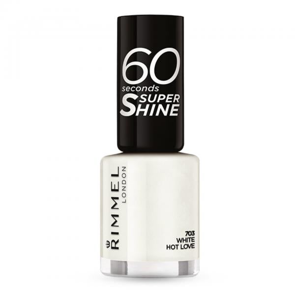 Rimmel London 60 Seconds Super Shine Esmalte De Uas 703-White Hot Love 8ml