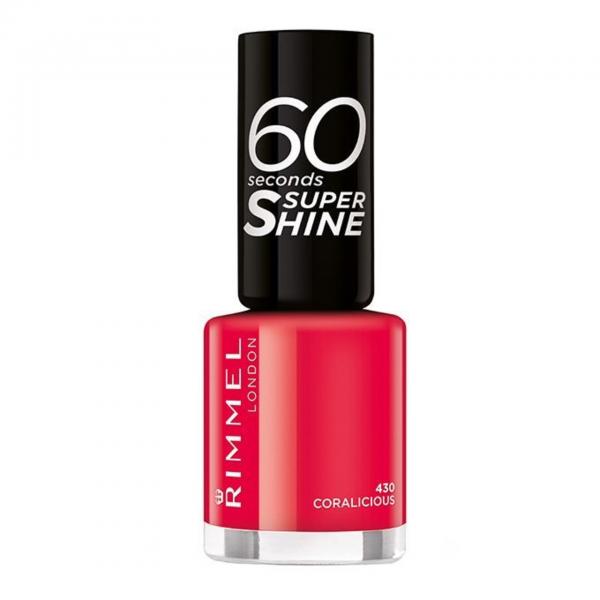 Rimmel London 60 Seconds Super Shine Nail Lacquer 430 Coralicious