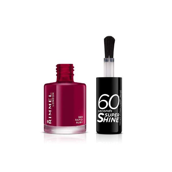 Rimmel 60 Seconds Super Shine 320 Rapid Ruby