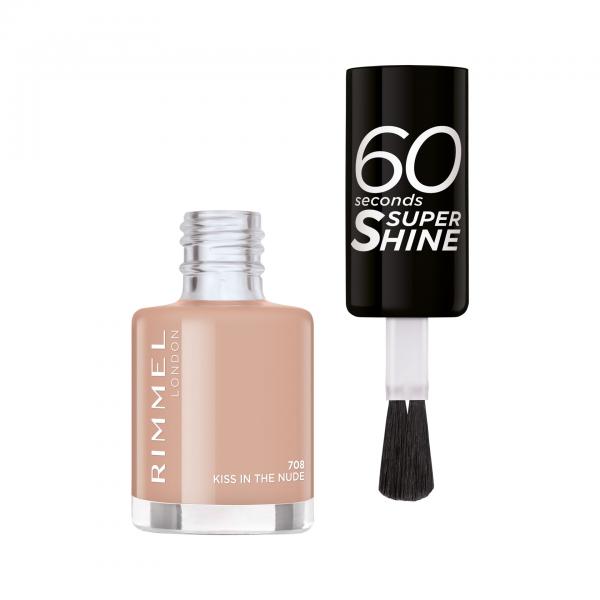 Rimmel 60 Seconds Super Shine 708 Kiss In The Nude