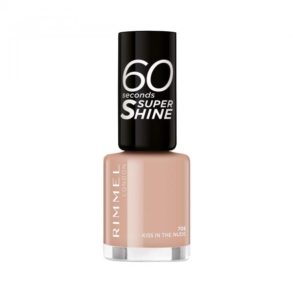 Rimmel 60 Seconds Super Shine 708 Kiss In The Nude