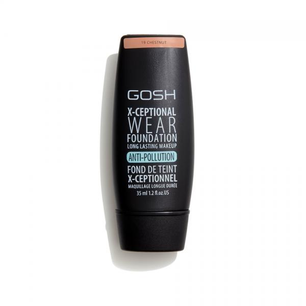 Gosh X-Ceptional Wear Foundation Long Lasting Makeup 19 Chestnut 35ml