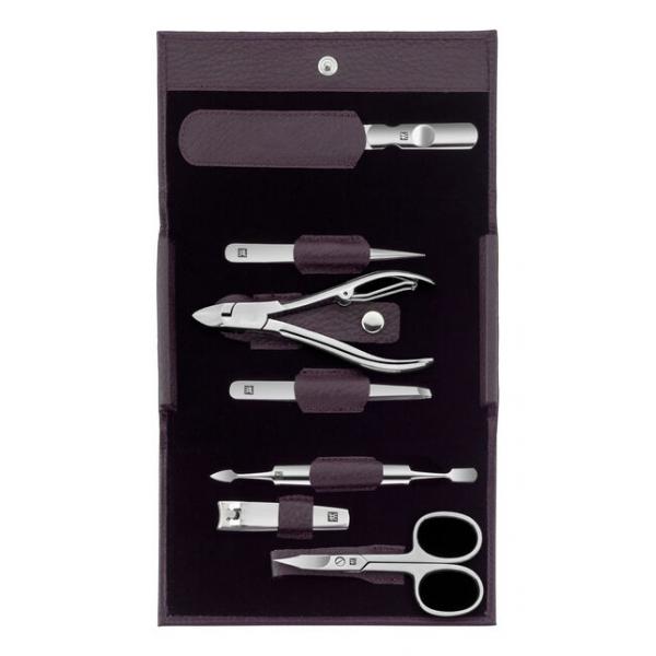 Zwilling CLASSIC INOX Druckknopf -Etui, Rindleder, lila, 7-tlg. (97646-008)