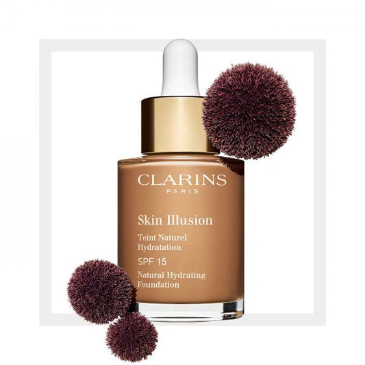 Clarins Skin Illusion Natural Hydrating Foundation Spf15 114 Cappuccino 30ml 