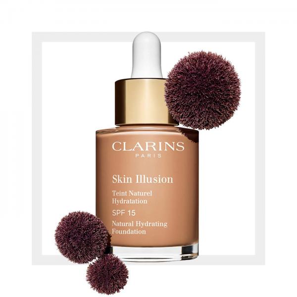Clarins Skin Illusion Natural Hydrating Foundation Spf15 112 Amber 30ml 