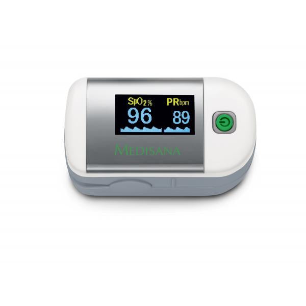 Medisana PM 100 pulsossimetro Grigio, Bianco
