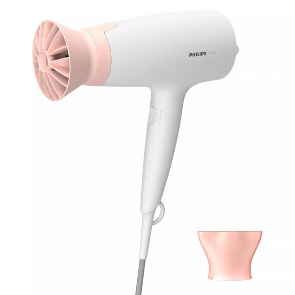 Philips 3000 series BHD300/00 asciuga capelli 1600 W Rosa, Bianco