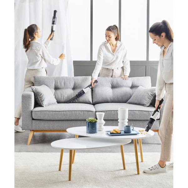 Rowenta X-Touch AC9736 Aspirabriciole per casa e auto, Senza sacchetto Grigio, Bianco