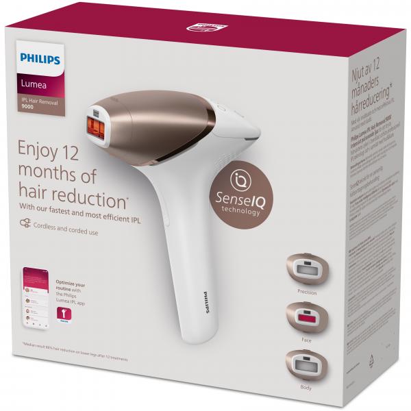 Philips BRI955/00 depilazione a luce pulsata Luce pulsata intensa (IPL) Oro, Bianco