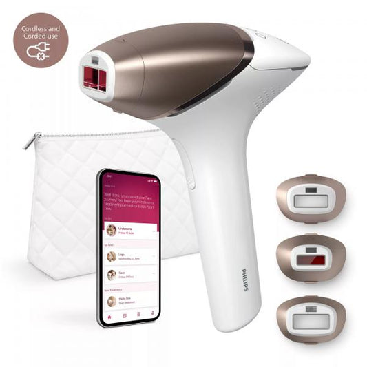 Philips BRI955/00 depilazione a luce pulsata Luce pulsata intensa (IPL) Oro, Bianco