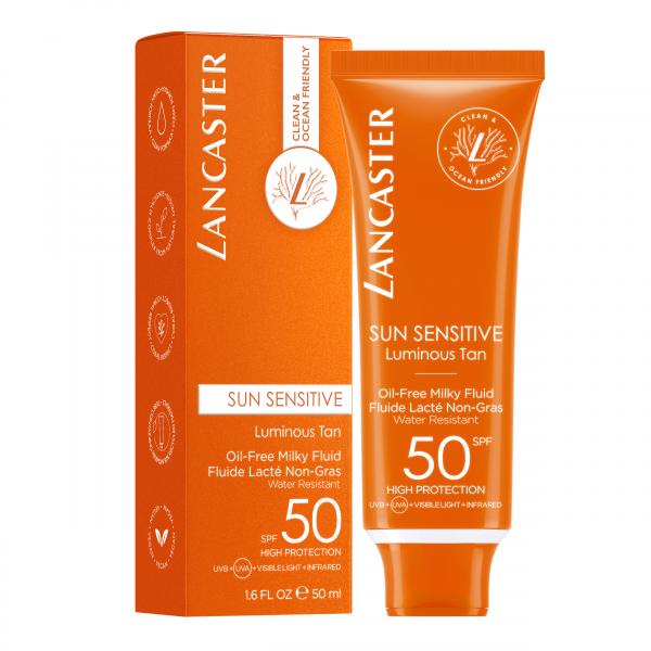 Lancaster Sun Sensitive Luminous Tan Oil-Free Milky Fluid Spf50 50ml