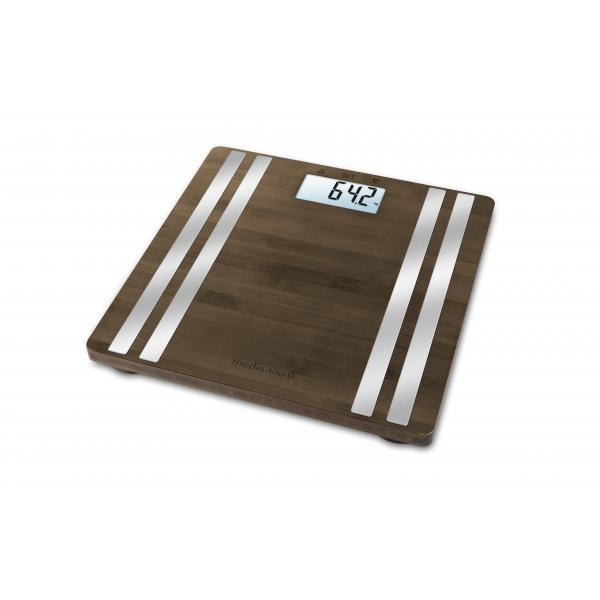 Medisana BS 552 Rettangolo Bamboo, Argento Bilancia pesapersone elettronica