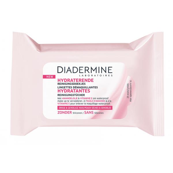Diadermine Moisturizing Makeup Remover Wipes 25 Units